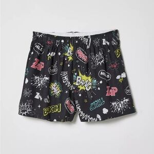 Urban Outfitters Black Graphic Boxers